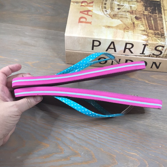 💗 Vera Bradley 💗…Women’s 9-10…Sunburst Floral and Polka Dot Flip Flops!Sandals - Picture 8 of 10